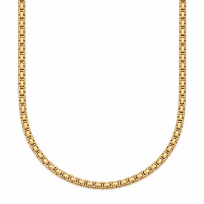 Pax Amare Stainless Steel Ketting - Venetiaanse Schakel 3mm - Goudkleurig - Stevige Schakelketting - 60cm