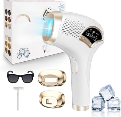 QORA® Laser Ontharingsapparaat - Laser Ontharing - Wit - 24cm x 21cm x 7cm
