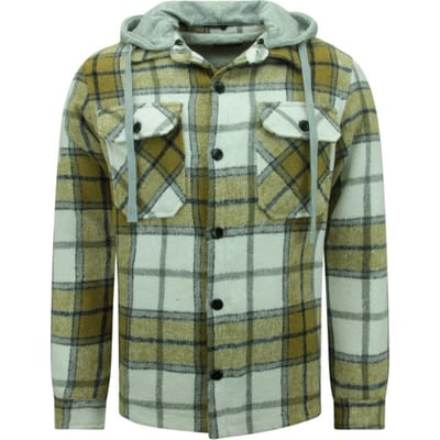 Houthakkers Jas Heren met Capuchon -7091- Bruin
