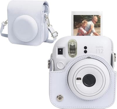 EtuiTab - Fujifilm Instax Mini 12 - Cameratas - Wit - Kunstleer