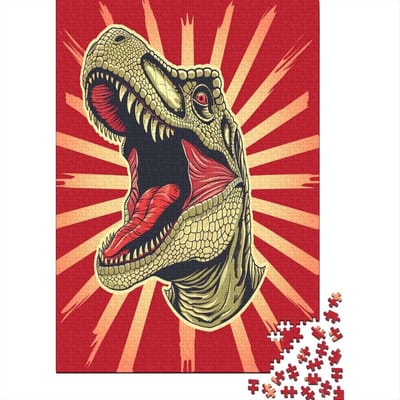 Dinosaurus Puzzel - Legpuzzel Volwassenen - Ontspannend Tijdverdrijf - Gerecycled Karton Premium Kwaliteit - 75 x 50 cm - Levendige Kleuren
