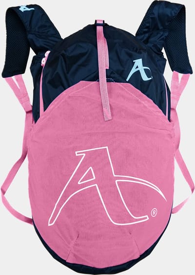Arawaza Stowaway opvouwbare rugzak | 18 L | Zwart / Roze