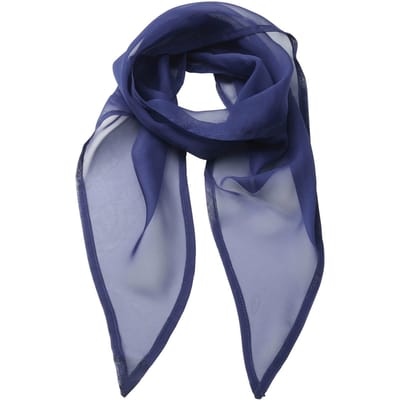 Premier Uniseks sjaal van chiffon in kleuren voor volwassenen (Marineblauw)