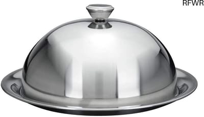 RFWR® Decoratieve Voetstolp met Bord - Ø 25 cm - Ideale Serveerschaal voor Kaas en Gerechten