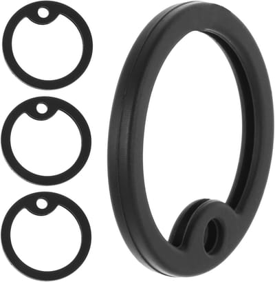 8 Stuks Rubber Silencers voor Militair Dogtags - Zacht en Geluidsdempend Silicone Accessoire (Zwart)