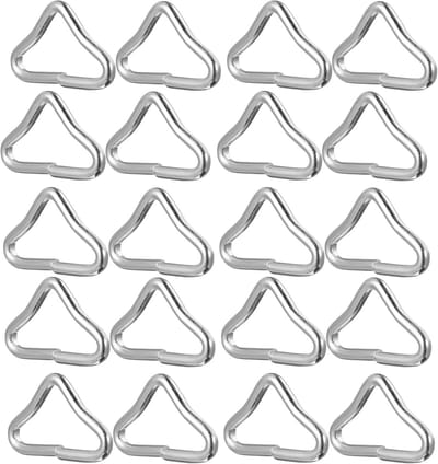 Trampoline Ringen - Driehoekige Gespen - Onderhoud en Reparatie - Roestbestendig Staal - 4.5 x 4.5 cm - Zilver