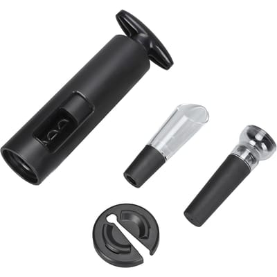 Wijnopener Set Draagbare Handmatige Fleskurkentrekker Handig Keuken Handgereedschap Accessoires black