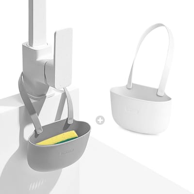 Siliconen Sponshouder voor Gootsteenzakken - Set van 2, Eenvoudige Zeephouder en Keuken Organizer