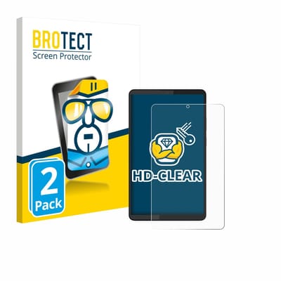 BROTECT - Screenprotector voor Lenovo Tab One 8.7" - Folie Beschermfolie transparant 2 Stuks