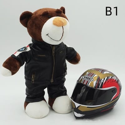 Kawaii helmen & teddyberen motorversieringen schattig met anime gevulde zachte knuffels als vakantiecadeaus ideaal voor vrienden