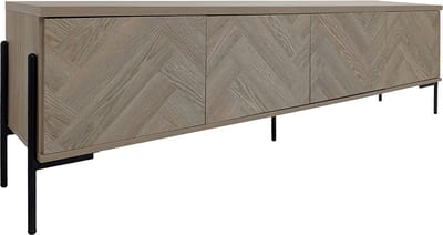 Charlene-Lowboard - 4-deuren - Visgraat Eikenlook