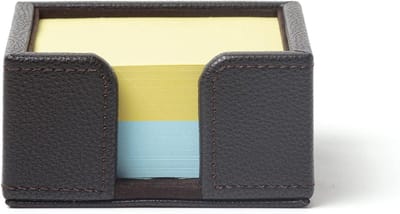 Notitieblaadjeshouder - Kaarthouder Bureau - Bureau Organisatie - Levendige Kleuren - 10.5 x 10 cm - Bruin