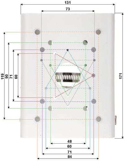 Dahua - PFA150-V2 Serie - Cameramontagebeugel - Voor Pijp - Metalen Wit