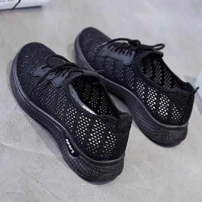 Damesschoenen Zomer Vliegend Geweven Sneakers Ademende Mesh Schoenen Zachte Zool Slijtvast Casual Schoenen 35