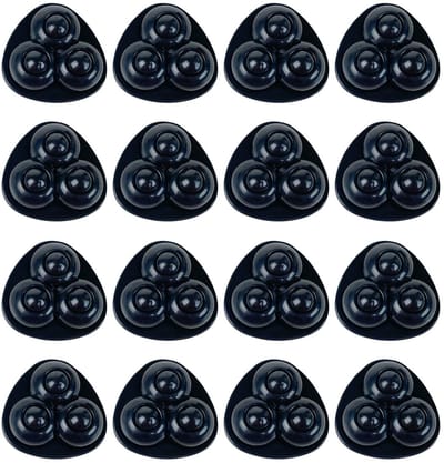 Dailygoods- Mini-wielen 360 graden draaibaar - Zelfklevende wielen - Meubelwielen - Zwenkwielen - Stil - 16 stuks, 35x35x15 mm