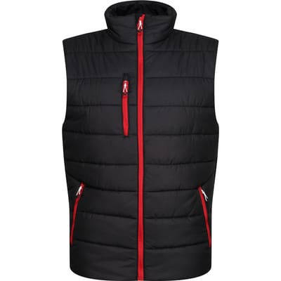 Regatta Thermische bodywarmer Navigate voor heren (Zwart/Klassiek Rood)