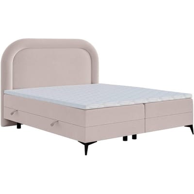Boxspring Lorena chenille inclusief topper 180 x 200 cm | NADUVI Collection