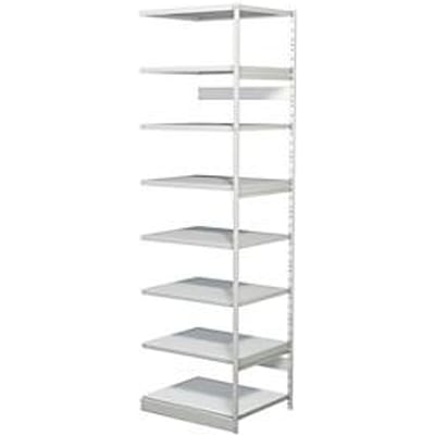 Complete stelling PROGRESS 500 T, aanbouwsectie, zonder achterwand, H 2600 x B 750 x D 640 mm