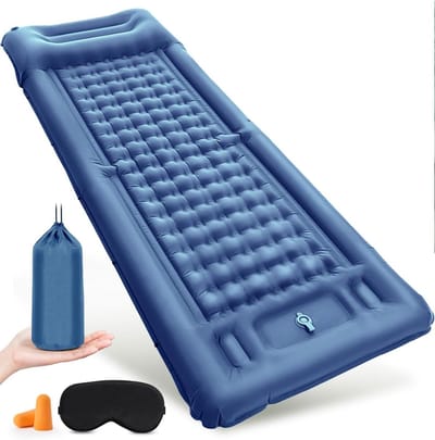 Eenpersoons Luchtmatras - Campingmatras Zelfopblazend - Kamperen en Outdoor - Met Geïntegreerde Voetpomp - 200 x 70 x 12 cm