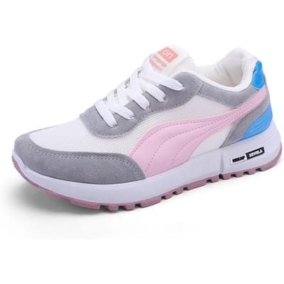 Dames Sneaker Nieuwe Damesschoenen Casual Schoenen Platform Hardloopschoenen Subnet Oppervlak Comfortabele Dames Ademende Schoenen 40 white