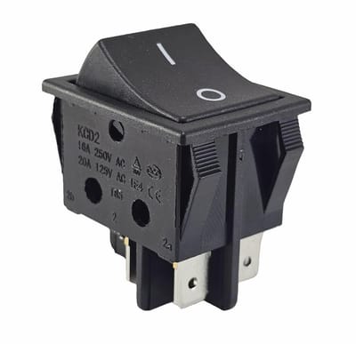 Tuimelknop 4-Pin OFF/ON voor Grasmaaiers - 16A 250V