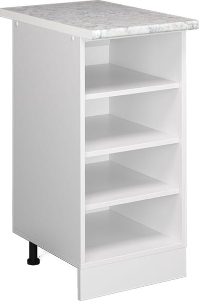 Vicco R-Line Open kast – 40 cm met open vakken, met werkblad Wit