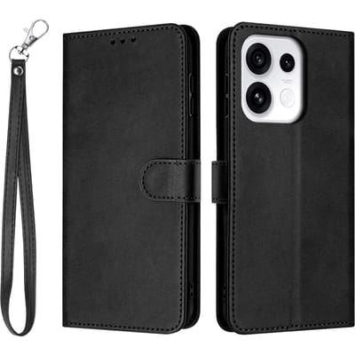 Comfycase Reno16 F 5G Bookcase Hoesje Zwart