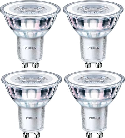 4 stuks | Philips LED GU10 3.5W/840 Koel Wit 36º 275lm Niet-Dimbaar Ø5cm | GU10 | 3.5 watt | 15.000 Branduren