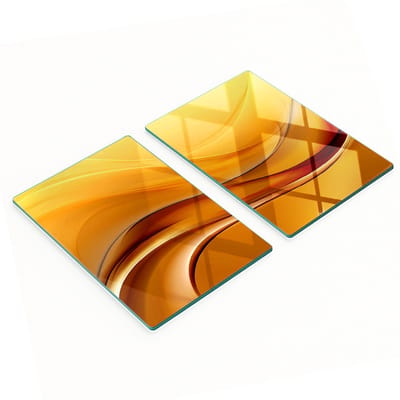 Multifunctionele decoratieve keukenplanken met geharde golfachtergrond, 2x40x52 cm