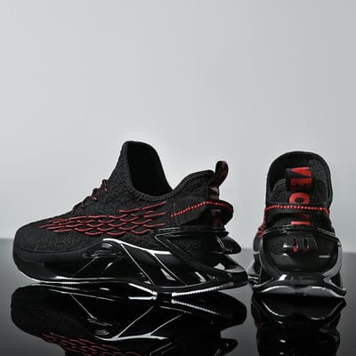 Chaussures hommes baskets mâle décontracté chaussures pour hommes tenis chaussures de luxe formateur course chaussures respirantes mocassins de mode chaussures de course pour hommes 39 black