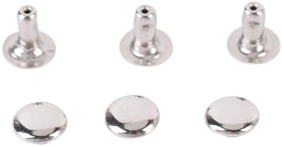 Dailygoods- Klinknagels 500 Sets - Enkele Dop 7x6mm - Roestvrij Staal - Metalen Noppen - Klinknagel voor Leerbewerking - Duurzaam Ontwerp - Studs