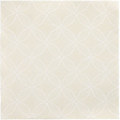 50 Servetten ROYAL Collection 1/4 vouw 40 cm x 40 cm champagne Circle Flowers