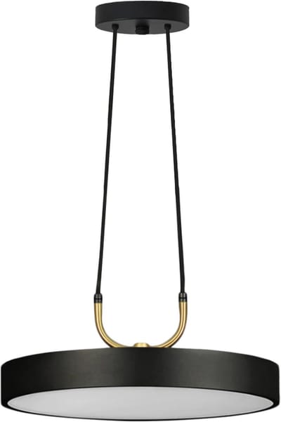 Toolight Led App947-1Cp Round Hanglamp 30Cm Zwart 30X30X4Cm