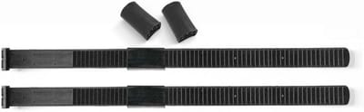 Lashing straps for spacers - set of 2, TPU steel reinforced, incl. spare rubber pads, black 600 mm length