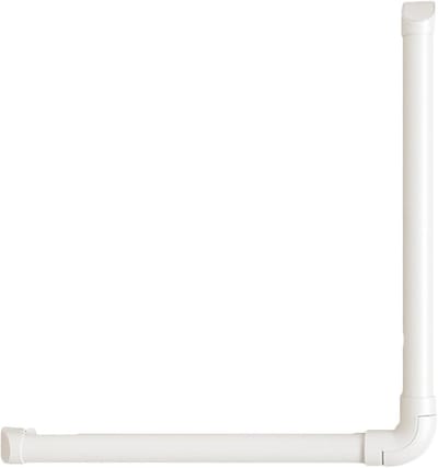 Badkamer Greep - Veiligheidshandgreep Wandbeugel - Ondersteuning Mobiliteit - Antislip Hars Buis - 64x64cm - Wit