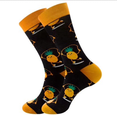 ZOETTT Vrolijke ananas sokken - Sokken - Vrolijke sokken - Leuke sokken - Ananas sokken - Fruit sokken