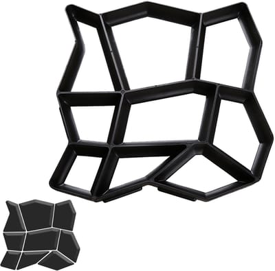 1pc Tuinpad mal 43x43x4cm betonmal voor terras oprit tuinpad herbruikbaar