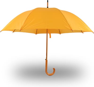 Paraplu Geel- Gele Paraplu voor Volwassenen | Handmatig en Opvouwbaar | 98cm Diameter - Windproof
