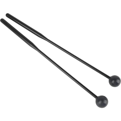 2 STKS Drumstokken Percussie Stokken voor Xylofoon Glockenspiel Marimba Bel Chime Zwarte Stok Blauw