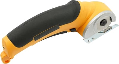Elektrische Textielschaar - Snoerloze Knipschaar - Stoffen Snel Knippen - Borstelloze Motor - 40 Min Looptijd - Geel