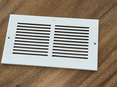 TQ4U Ventilatierooster 235 x 140 mm – Aluminium Lamellenrooster – Vlak Front – Wit Gelakt Muurrooster