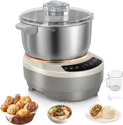 Deegmixer - Keukenmixer Kneedmachine - Brood Bakken - Thermostatische Gisting - 7 Liter - Wit