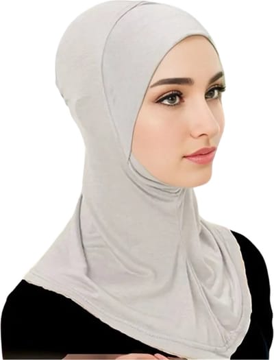Bovista Hoofddoek - Hijab - Dames - Abaya - Sjaal - Islamitische Kleding - Moslim Kleding - Alhamdulillah - Lichtgrijs