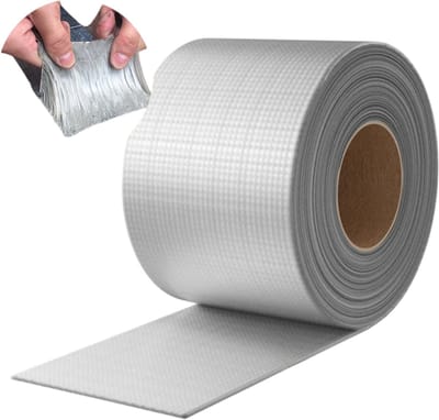 Waterdichte Butyl Tape – Hittebestendig Aluminiumfolie Zelfklevend – Voor Muur, Dak, Zwembad, Scheuren en Reparatie -Reparatietape, Afdichtingstape, Lekkage Tape, Duct Tape - Maat 50mm x 3m