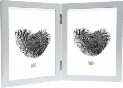 Deknudt Frames fotolijst S68FD1 H2V - zilver - tweeluik - 2x 13x18 cm