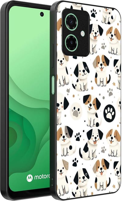 Smartphonica Telefoonhoesje Geschikt voor Motorola Moto G54 met honden opdruk - TPU backcover case dog design geschikt voor Motorola Moto G54