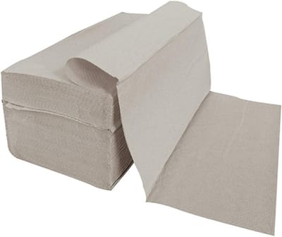5000 Keukenrol Vellen Z-vouw Handdoekpapier Recycling 25x23 cm