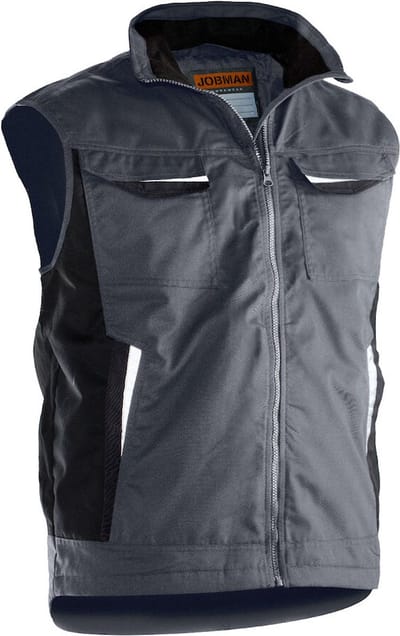 Jobman 7517 Service Vest Lined 65751720 - Donkergrijs - XS