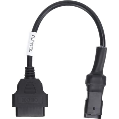 4-pins OBD Diagnostische Kabel Adapter OBD2 Verlengconnector Vervanging voor Ducati Motorfietsen black