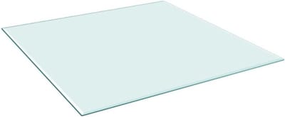 Tafelblad Glas - Rond Glas - Tafel Beschermen - Gehard Materiaal - 70x70 cm - Doorzichtig